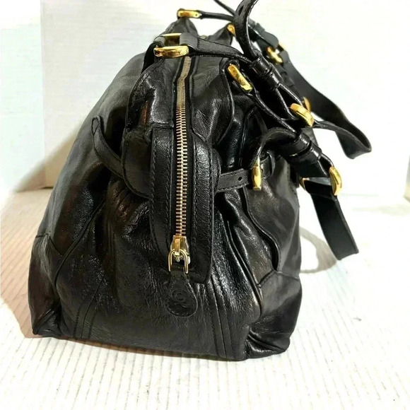 Alexander McOueen black leather satchel handbag - Picture 4 of 13